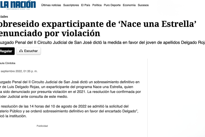 22 Set Nación-Sobreseído Nace una Estrella